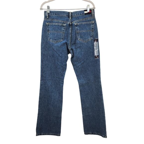 NEW Deadstock Vintage‎ Y2K Tommy Jeans Boot Cut Jeans Medium Wash Size 9 - Picture 1 of 10